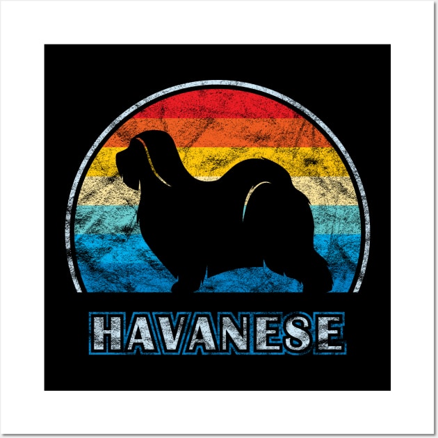 Havanese Vintage Design Dog Wall Art by millersye